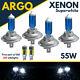 4 X H7 55w Super White Xenon Upgrade Headlight Bulbs Set Hid 499 12v Full/dipped