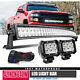 42inch 240w Curved Led Work Light Bar Flood Spot +4 Pods Offroad Suv Truck Boat
