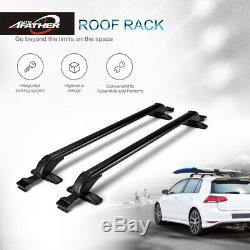 43'' Aluminium Adjustable Anti Theft Lockable Car Van Roof Rack Cross Bars Tour