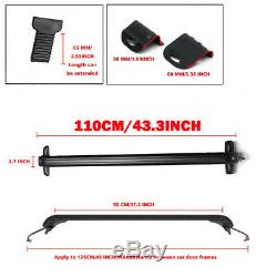 43'' Aluminium Adjustable Anti Theft Lockable Car Van Roof Rack Cross Bars Tour