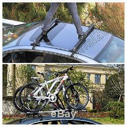 43'' Aluminium Adjustable Anti Theft Lockable Car Van Roof Rack Cross Bars Tour