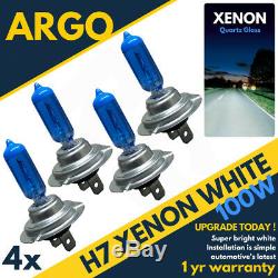 4x H7 Xenon White Blue Bulbs Halogen 499 100w Car Headlight Headlamp Bulbs 12v