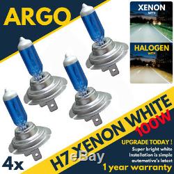 4x H7 Xenon White Headlight 100w Car Bulbs Dipped Dipped 12v Headlamp Hid Light