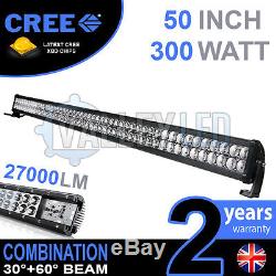 50 300w Cree LED Light Bar Combo IP68 XBD Driving Light Alloy Off Road 4WD Boat