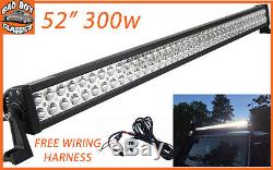 52 300w LED Light Bar High Intensity Spot Lamp For LANDROVER / SUV