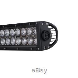 52 LED Light Bar+ 2x 18W Lamp+ Wiring For Land Rover Defender Jeep Wrangler