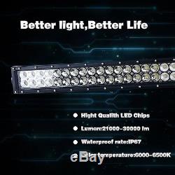 52 LED Light Bar High Intensity Combo Lamp + 2x 4 LED Pods For Mitsubishi L200
