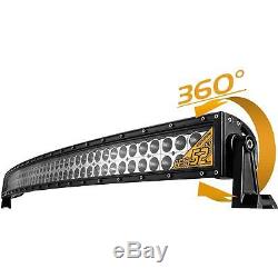 52 inch Curved Led Light Bar 300W Spot Flood Combo Beam Driving Lamp Cree ATV