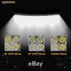 52 inch Curved Led Light Bar 300W Spot Flood Combo Beam Driving Lamp Cree ATV