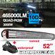 52inch Quad Row Led Curved Light Bar Combo Beam For Offroad 4x4 Suv Wiring