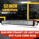 52inch 3000w Curved Led Spot Flood Combo Quad Row Light Bar For Ford F150 50/54