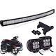 54inch 312w 104 Led Lights Bar Spot Flood Combo Curved Lamp Ute Suv Atv Offroad