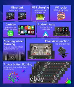 6.2 Inch Touch Screen Car Portable For Apple CarPlay Android Auto WithRear Camera