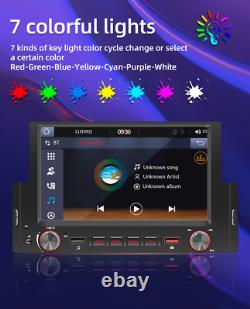6.2 Inch Touch Screen Car Portable For Apple CarPlay Android Auto WithRear Camera