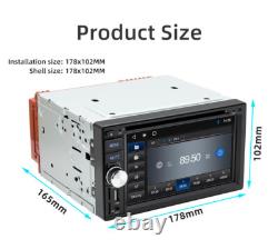 6.2in Car DVD Player Double 2Din Stereo Radio Bluetooth USB FM RDS Mirror Link