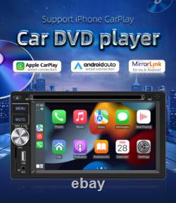 6.2in Car DVD Player Double 2Din Stereo Radio Bluetooth USB FM RDS Mirror Link