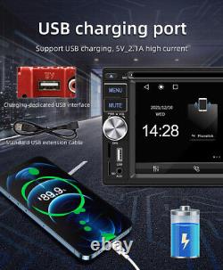 6.2in Car DVD Player Double 2Din Stereo Radio Bluetooth USB FM RDS Mirror Link