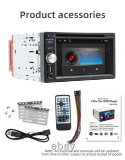 6.2in Car DVD Player Double 2Din Stereo Radio Bluetooth USB FM RDS Mirror Link
