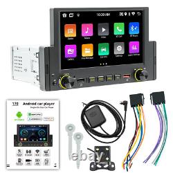 6.2in Single 1Din Car Stereo Bluetooth Radio GPS Nav USB WiFi FM Player withCamera