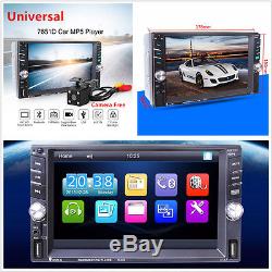 6.6 inch Touch Screen Car MP5 Player Bluetooth Radio Stereo with Rearview Camera