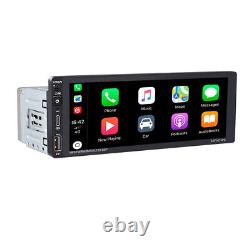 6.9in Single 1Din Car Stereo Radio CarPlay Android Auto FM BT DAB MP5 Player