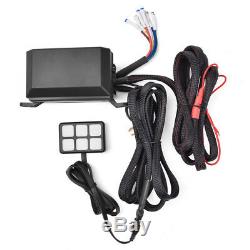 6 Switch Panel relay control box + wiring harness for vehicle with 12V DC power