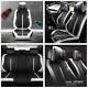6d Leather Black & White 5-seat Car Seat Cover Cushion For Interior Accessories