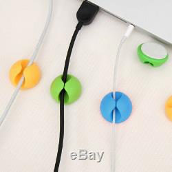 6PC Car Windshield Cables Sticky Clip Thread Lines Fixed Office Desk Accessories
