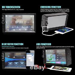 7 2 DIN Car Radio Audio Touch Screen MP5 Player AUX TV USB Mirror Link For GPS