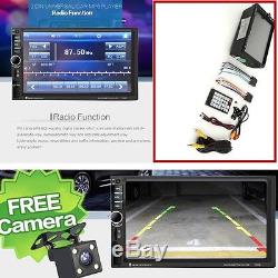 7 Car Bluetooth Radio Stereo Head Unit Player MP5 /USB/AUX Free Rear Camera NEW