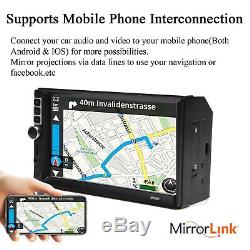 7 Car Radio Stereo MP5 Player Touch Screen with Rear HD Camera for Ford Fiesta