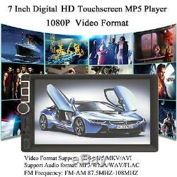 7 Car Radio Stereo MP5 Player Touch Screen with Rear HD Camera for Ford Fiesta