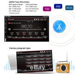 7 Double 2Din Car Radio Stereo DVD Player GPS Nav OBD BT 3G/4G WiFi Android 7.1