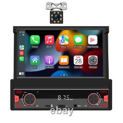 7 Flip-Out Single 1 Din Car Stereo Head Unit For Apple Carplay FM AUX USB RDS