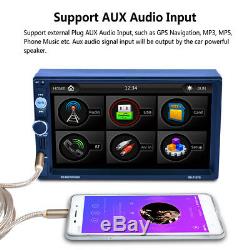 7 HD 2Din Car Radio MP5 Player Bluetooth Touch Screen GPS Navigation USB FM+MAP