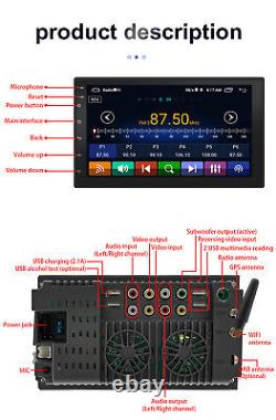 7 in Car Radio 2 DIN Bluetooth Stereo MP3 Player WIFI GPS FM AM Head Unit 1+16G
