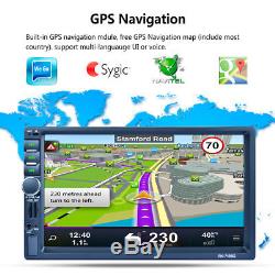 7'' inch 2 Din Bluetooth Car Stereo Touch Screen MP5 GPS Navigation Radio Player
