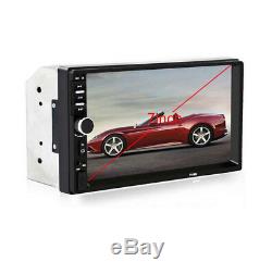 7Car Stereo Radio Double 2 DIN BTMP5 Player Touch Screen+Camera FM AUX