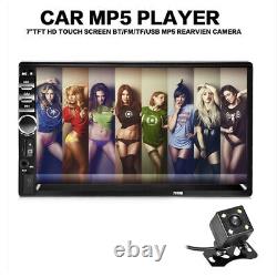 7in 2DIN Car Stereo CarPlay Android Auto Bluetooth Mirror Link MP5 Player WithCam