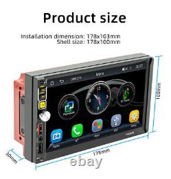 7in 2DIN Car Stereo CarPlay Android Auto Bluetooth Mirror Link MP5 Player WithCam