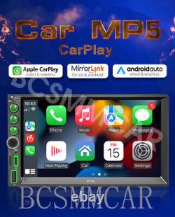 7in Car Stereo Radio Double 2 DIN MP5 Player Touch Screen Bluetooth Free Camera