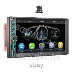 7in Car Stereo Radio Double 2 DIN MP5 Player Touch Screen Bluetooth Free Camera