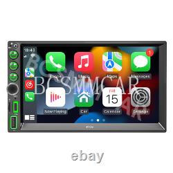 7in Car Stereo Radio Double 2 DIN MP5 Player Touch Screen Bluetooth Free Camera