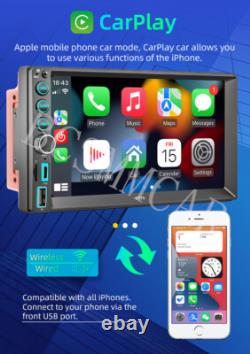 7in Car Stereo Radio Multimedia Player For Apple Carplay Android AutoCamera