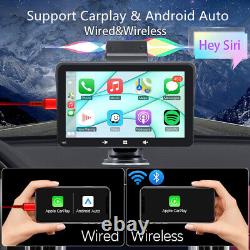 7in Portable Car Stereo Radio Wireless For Apple Carplay Android Auto MP5 Player