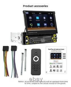 7in Single Din Car Stereo Radio MP5 Player Bluetooth FM Carplay Android Auto USB