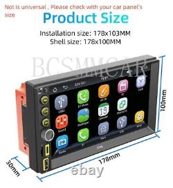 7in Touch Screen Car Stereo Radio Player For For Apple Carplay Android Auto Cam
