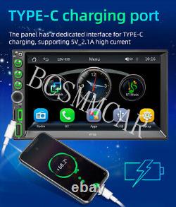 7in Touch Screen Car Stereo Radio Player For For Apple Carplay Android Auto Cam