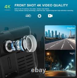 9in Dash Cam Car Monitor DVR Video Recorder Bluetooth ADAS Camera Mirror Link