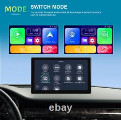 9in Dash Cam Car Monitor DVR Video Recorder Bluetooth ADAS Camera Mirror Link